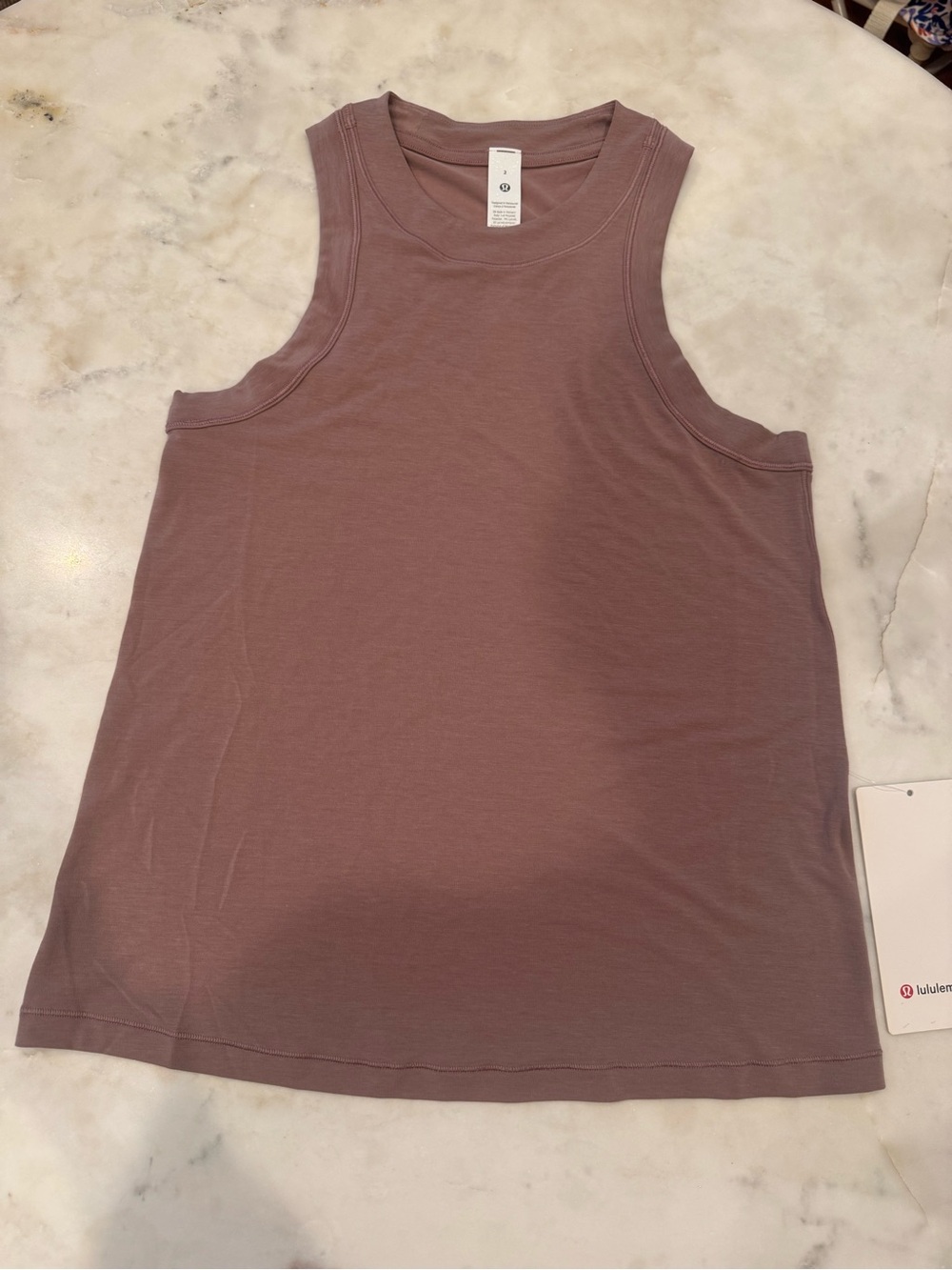 NWT Jersey Training Tank Top Size 2 Mauve (color no longer avail in store)